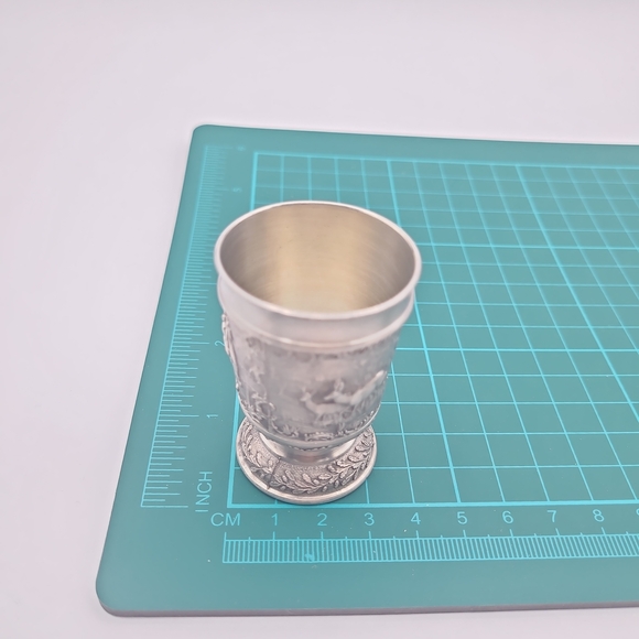 2 Sks Zinn Pewter shot glasses - Vintage - Picture 12 of 13